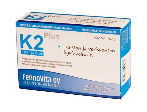 Fennovita K2 Plus vitamin 200 µg 40g 100tabl